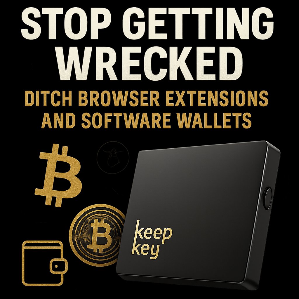 Stop Getting Wrecked, Ditch browser extensions and software wallets