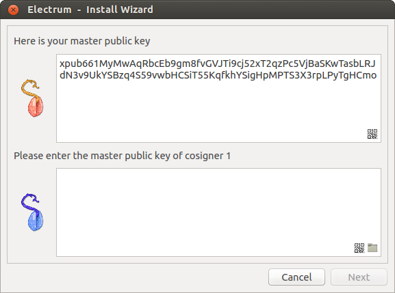 Provide Master Public Key