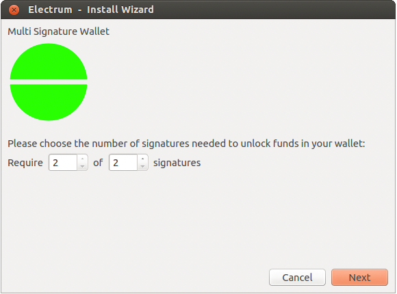 Create 2-of-2 Wallets