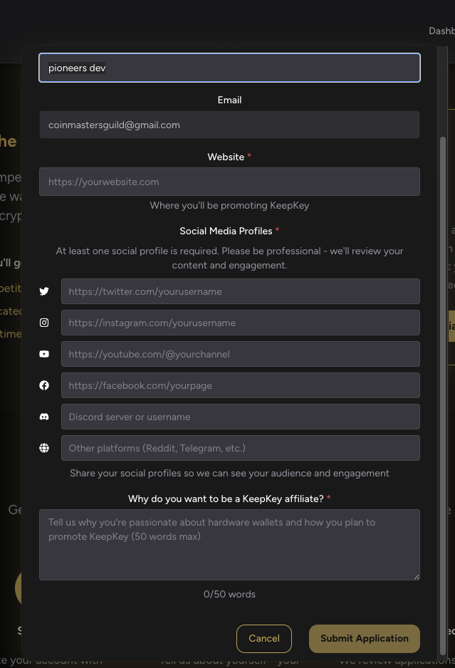 Complete Profile Setup