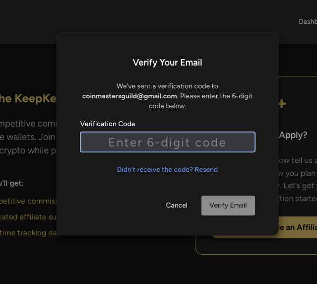 Affiliate Application Form