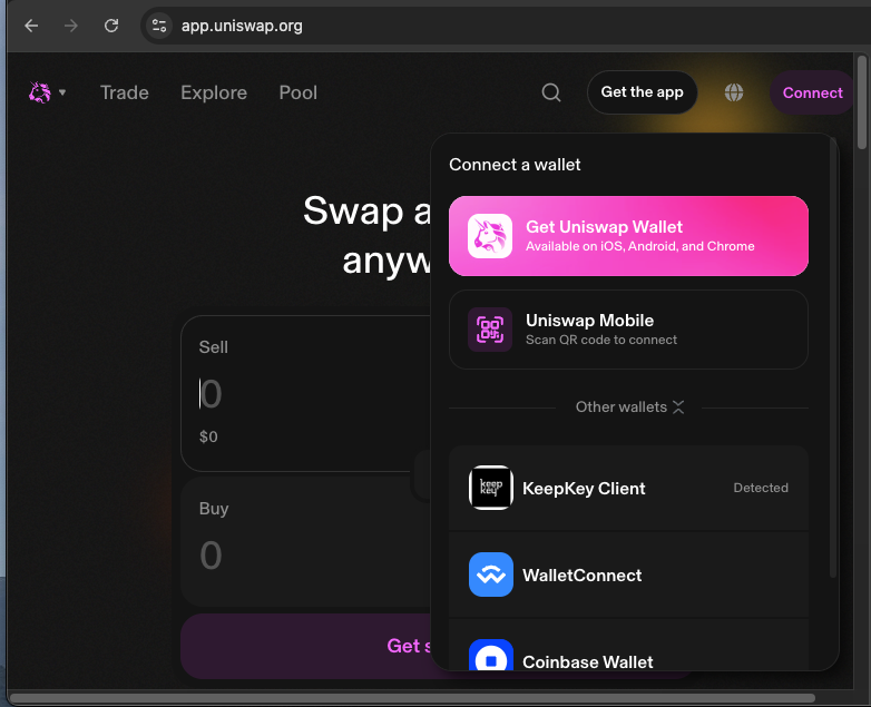 Uniswap Integration